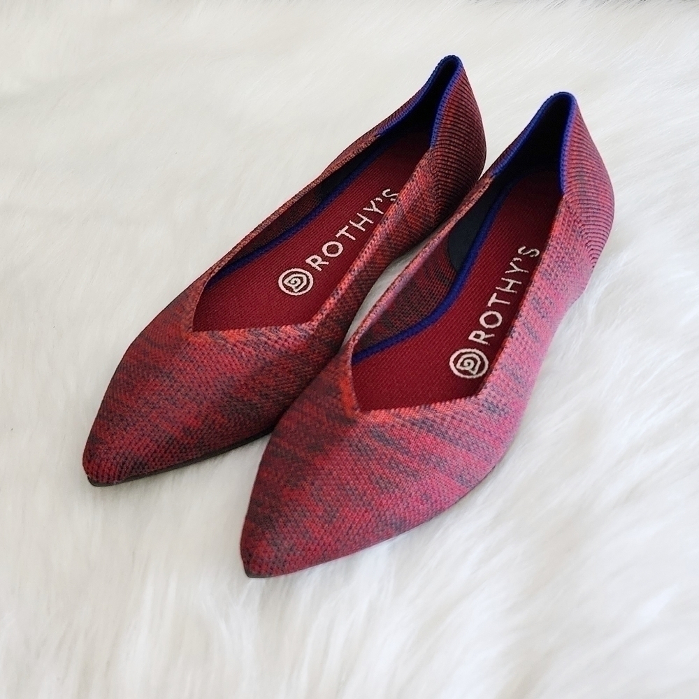 *NWOB* Rothy's The Point in Crimson Heather Red